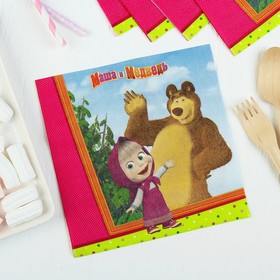 {{photo.Alt || photo.Description || 'Бумажные салфетки «Маша и Медведь», 33 см, набор 12 шт.'}}