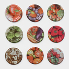 Крышка для консервирования «Элит», СКО-82 мм, лакированная, упаковка 50 шт, цвет МИКС 1896055