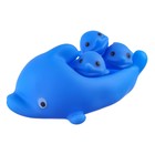 Набор резиновых игрушек с пищалкой для игры в ванной МИКС: мыльница, игрушки 3 шт. 15 см - фото 4207336