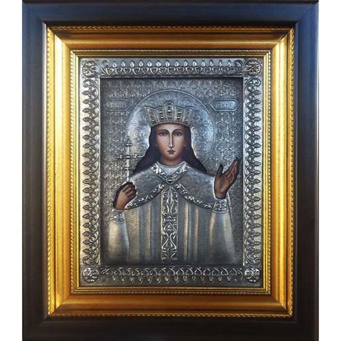 Икона «Святая великомученица Ирина» (гальванопластика)