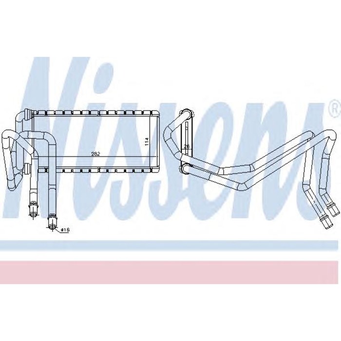 Радиатор печки NISSENS 73002