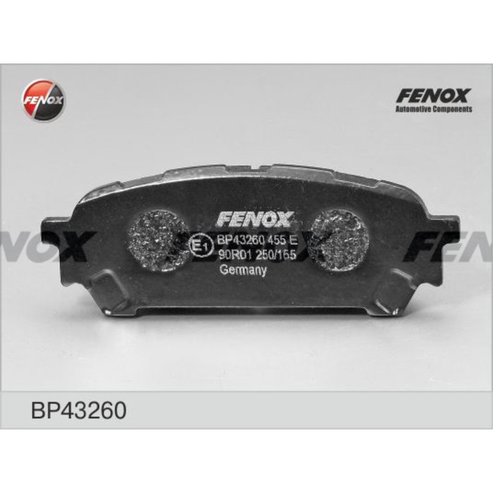 Тормозные колодки задние Fenox BP43260