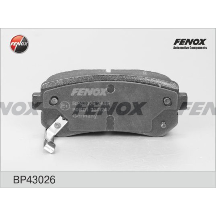 Колодки тормозные  Fenox BP43026