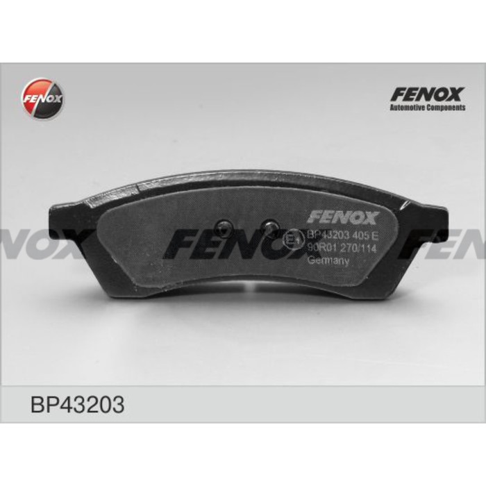 Колодки тормозные Fenox BP43203