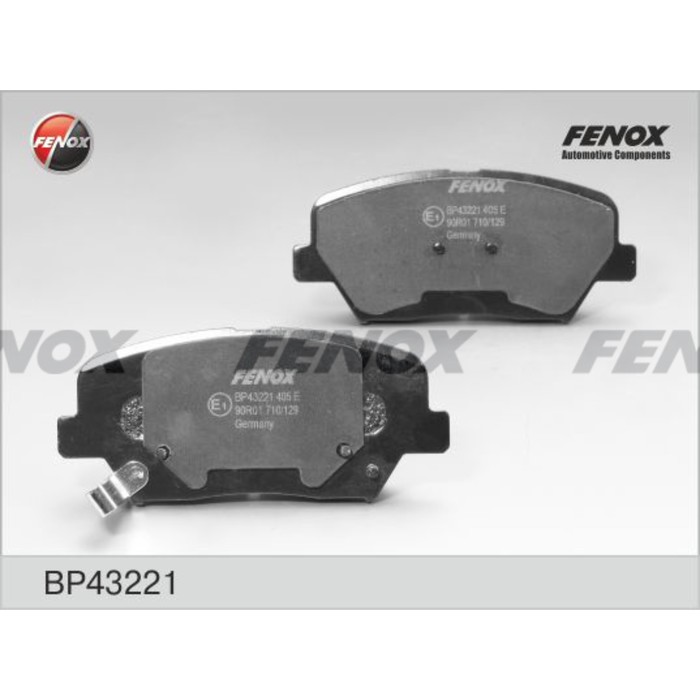 Тормозные колодки передние Fenox BP43221