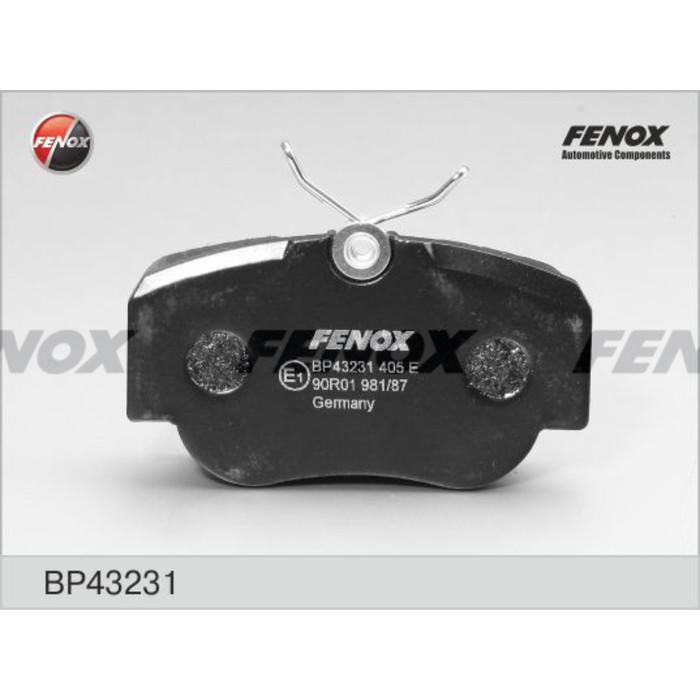 Колодки тормозные Fenox BP43231