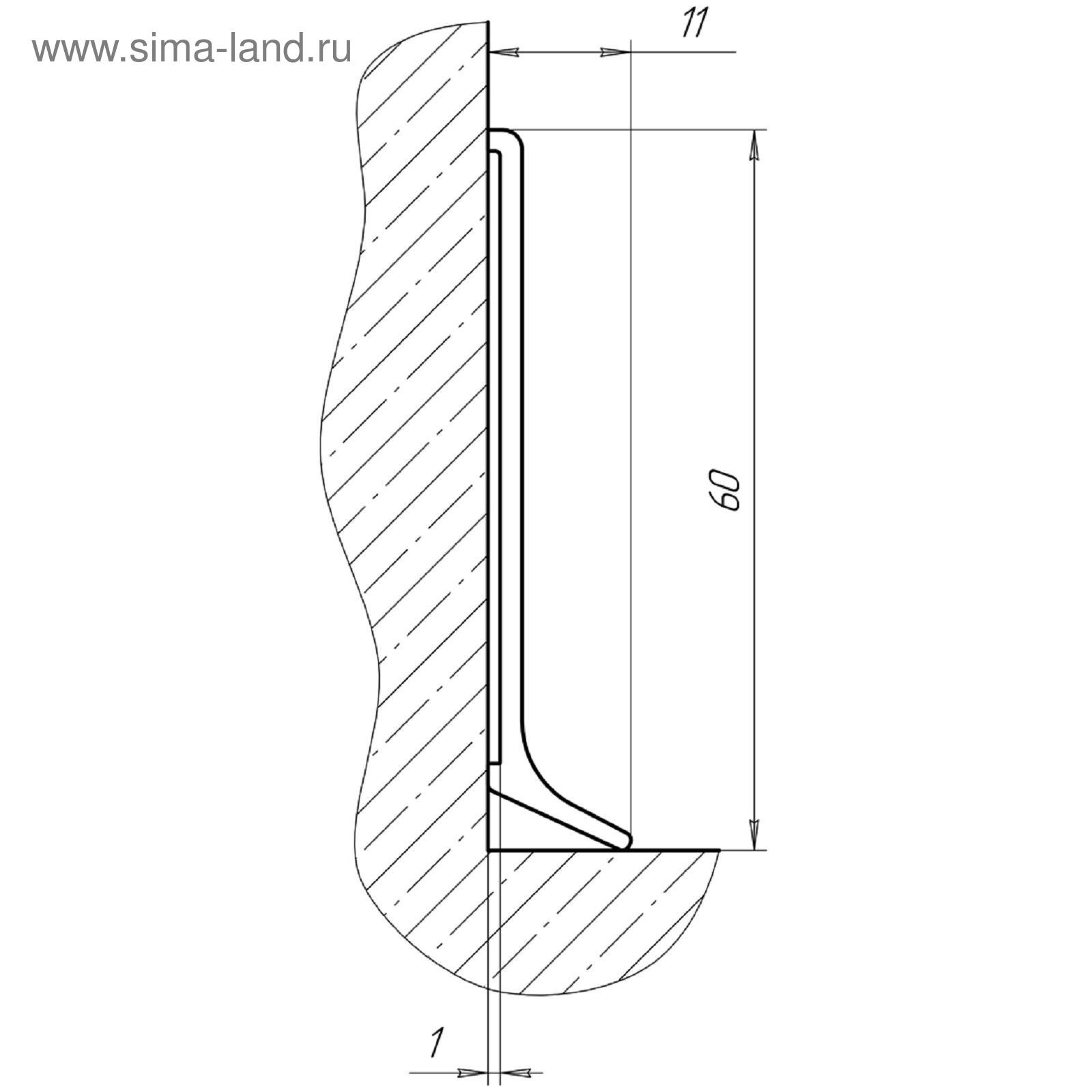 L образный плинтус для пола
