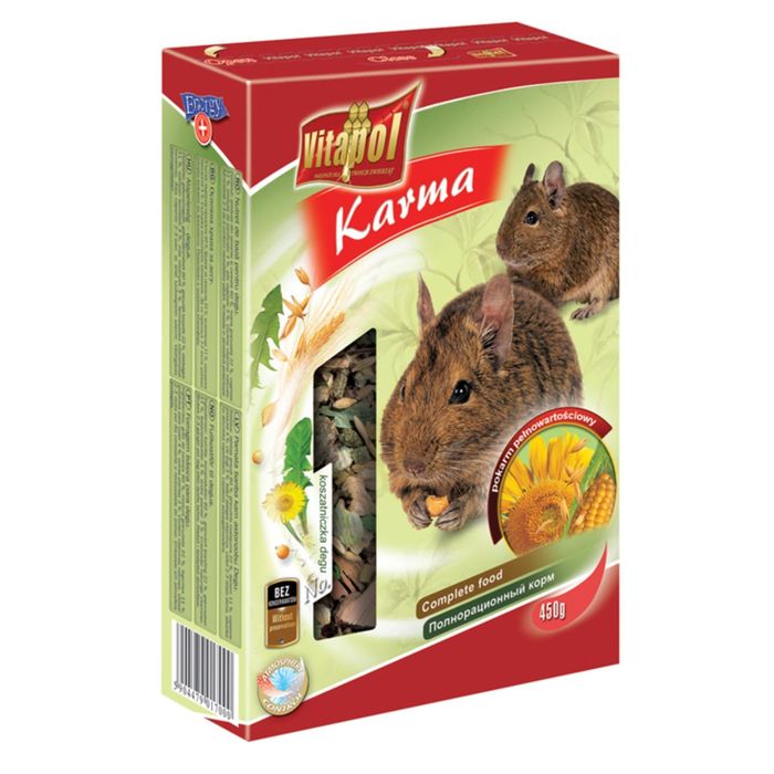 Корм Vitapol для дегу, полнорационный, 450 г