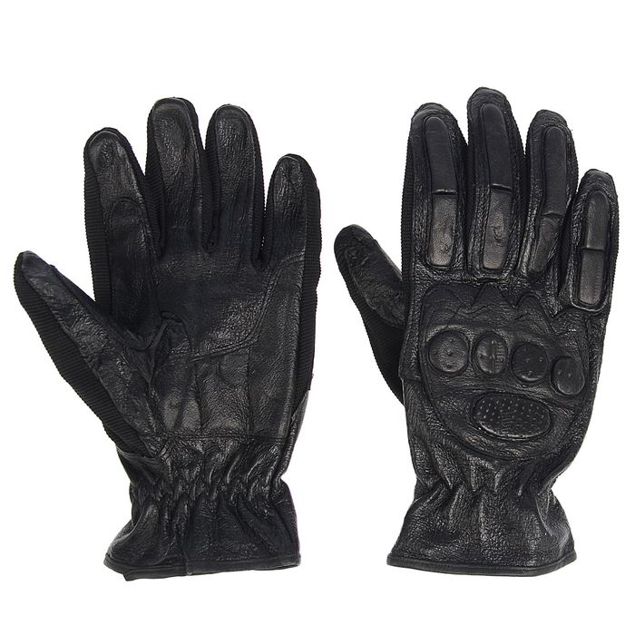 Перчатки тактические, усиление из искусственной кожи, размер универсальный, black