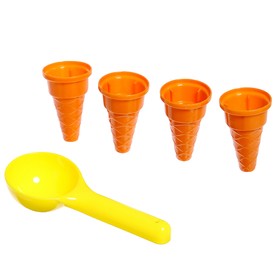 Песочный набор «Мороженое», формочки с совочком, 5 предметов