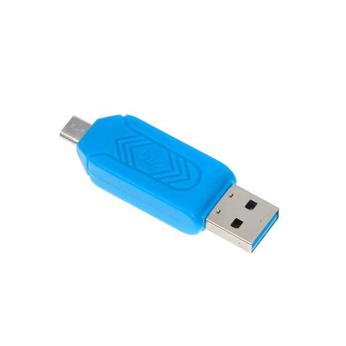Картридер с передачей данных на телефон USB-microUSB с SD, microSD, MMC, МИКС