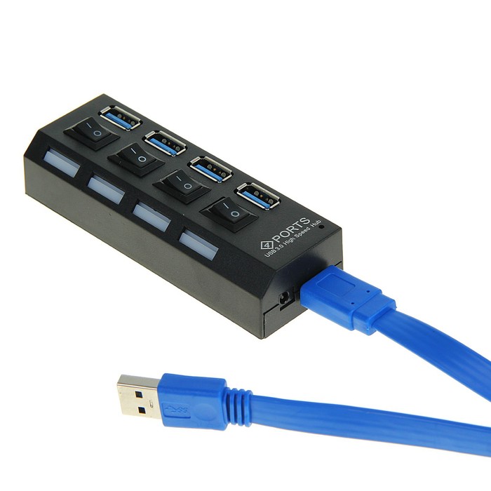  USB портов (Hub) 3.0, 4 порта, провод 52 см  .
