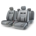 Авточехлы универcальные AUTOPROFI COMFORT, COM-1105GP D.GY/D.GY (M), экокожа, 3D полиэстер под кожу, набор из 11 предметов, цвет тёмно-серый 2044312 - фото 57266