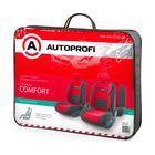 Авточехлы универcальные AUTOPROFI COMFORT COMBO, CMB-1105 BK/RD (M), мультиконтурные, формованный велюр, набор из 11 предметов, цвет чёрный/красный 2044323 Авточехлы универcальные AUTOPROFI COMFORT COMBO, CMB-1105 BK/RD (M), мультиконтурные, формованный велюр, набор из 11 предметов, цвет чёрный/красный 2044323