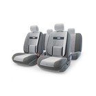 Авточехлы универcальные AUTOPROFI COMFORT, COM-1105 D.GY/L.GY (M), велюр, набор из 11 предметов, цвет тёмно-серый/светло-серый 2044334 - фото 57309