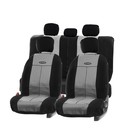 Авточехлы универcальные AUTOPROFI TT-902J STEEL, полиэстер, жаккард, набор из 9 предметов, передний ряд, задний ряд 2044401 - фото 57375