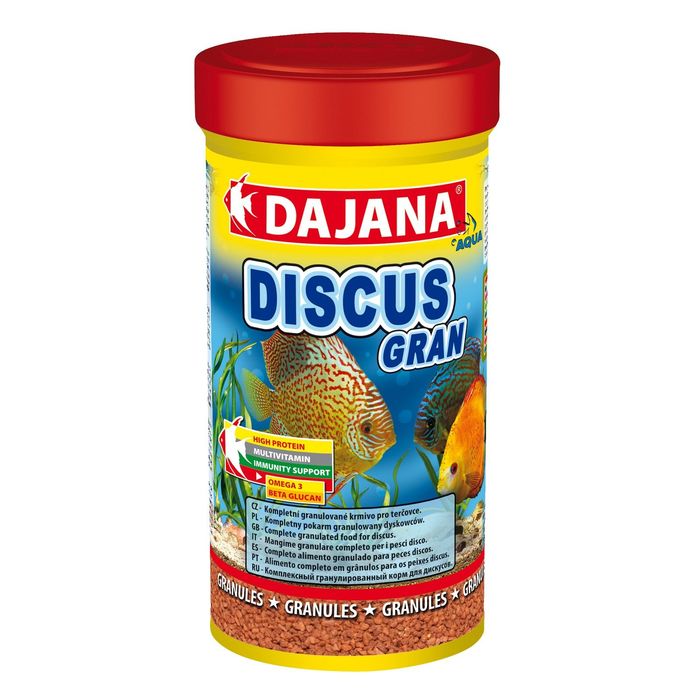 Корм Dajana Pet Discus gran для рыб, для дискусов, гранулы,10Л-5,5КГ