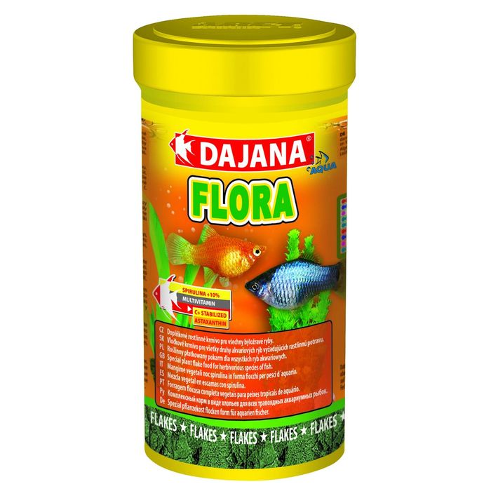 Корм Dajana Pet Flora flakes для всех видов декоративных рыб, хлопья, 10Л-2КГ