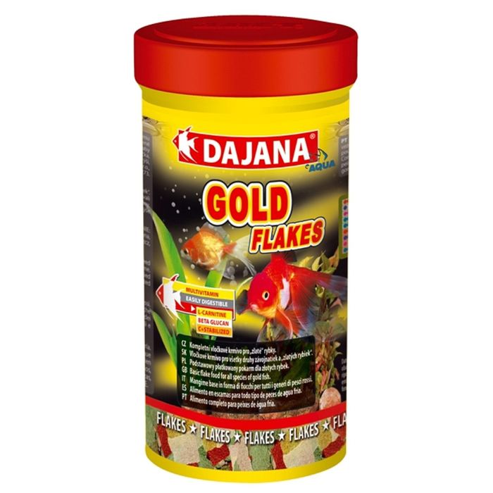 Корм Dajana Pet Gold flakes  для золотых рыб, хлопья, 100МЛ