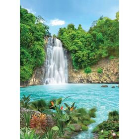Фотообои Тропический водопад ЛЮКС 1,94х2,72 м (из 8 листов)