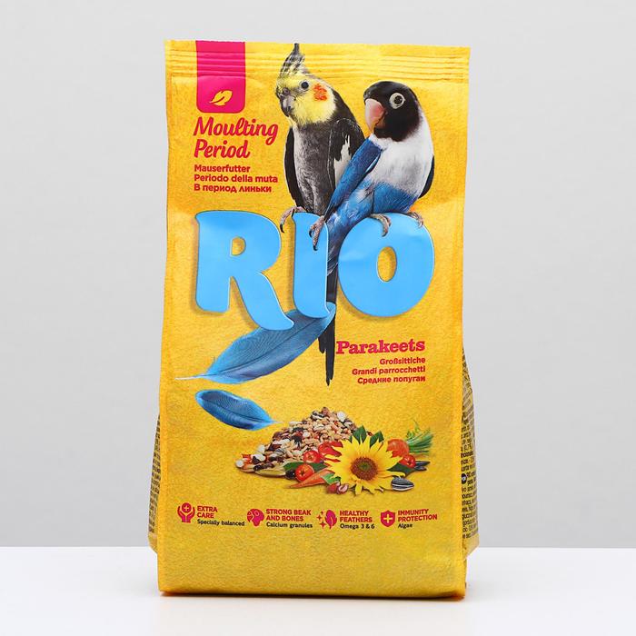 Корм RIO для средних попугаев в период линьки, 500 г