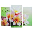 Часы настенные модульные «Сиреневые цветы», 60 × 80 см - фото 896171