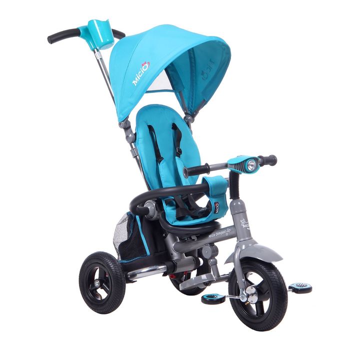 Велосипед трёхколёсный Micio Compact Air 2017, надувные колёса 10&quot;/8&quot;, цвет бирюзовый