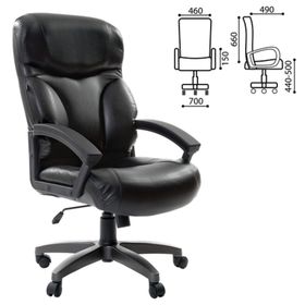 Кресло офисное BRABIX Vector EX-559, экокожа премиум, чёрное