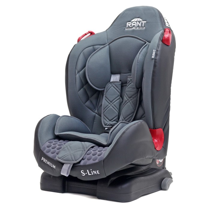 Автокресло PREMIUM isofix, группа 1-2 (9-25 кг), серый