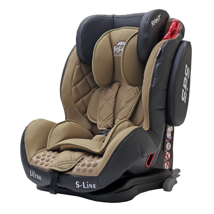 Автокресло THUNDER Ultra isofix SPS, группа 1-2-3 (9-36 кг), кофейный