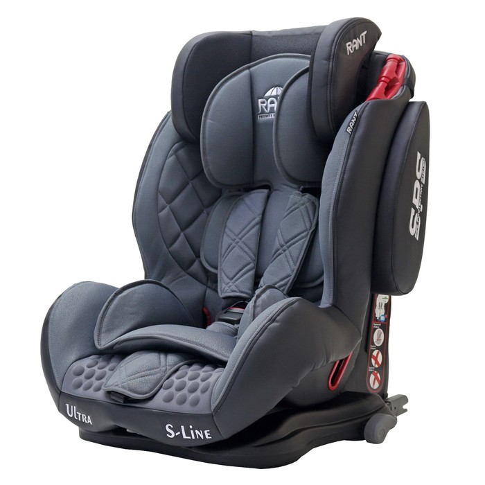 Автокресло THUNDER Ultra isofix SPS, группа 1-2-3 (9-36 кг), серый