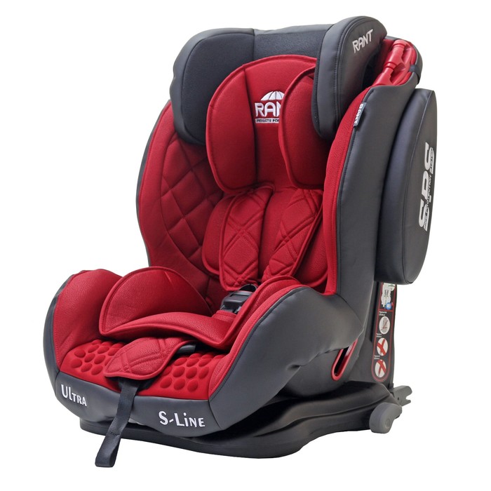 Автокресло THUNDER Ultra isofix SPS, группа 1-2-3 (9-36 кг), красный