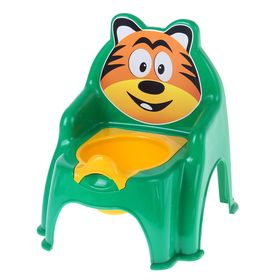 Горшок-стульчик «Тигра», цвет зелёный
