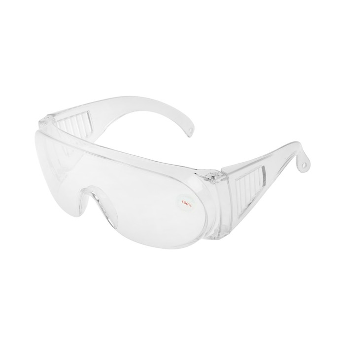 Очки защитные LOM, прозрачные, открытого типа, ударопрочный материал .