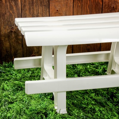 Садовая мебель деревянная белая