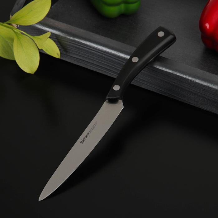 Нож кухонный NADOBA HELGA универсальный, лезвие: 13 см - фото 126883388