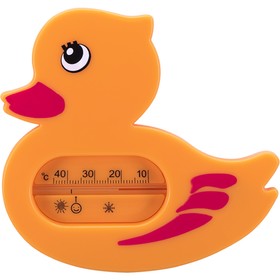 Термометр для ванной «Уточка», цвет оранжевый