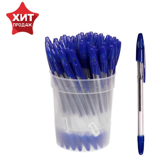 Ручка шариковая "Стамм" 555, узел 0.7 мм, чернила синие на масляной основе, стержень 140 мм, микс