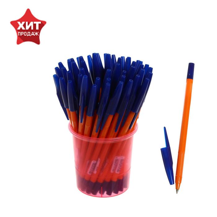 Ручка шариковая "Стамм" 333, узел 0.7 мм, чернила синие на масляной основе, стержень 130 мм