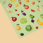 Бумажные наклейки «Живые витаминки», 11 х 16 см (5 шт) - фото 801906687