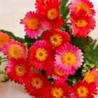 Букет "Ромашки" мелкий лист 28 см, микс (2 шт) - фото 801679252