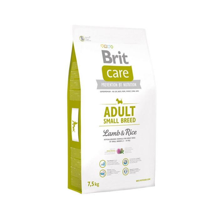 Сухой корм Brit Care Dog adult small для собак мелких пород, 7.5 кг