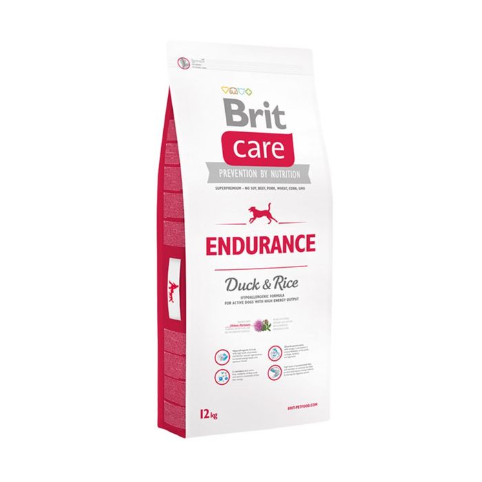 Сухой корм Brit Care Dog Endurance для активных собак, утка/рис, 12 кг.