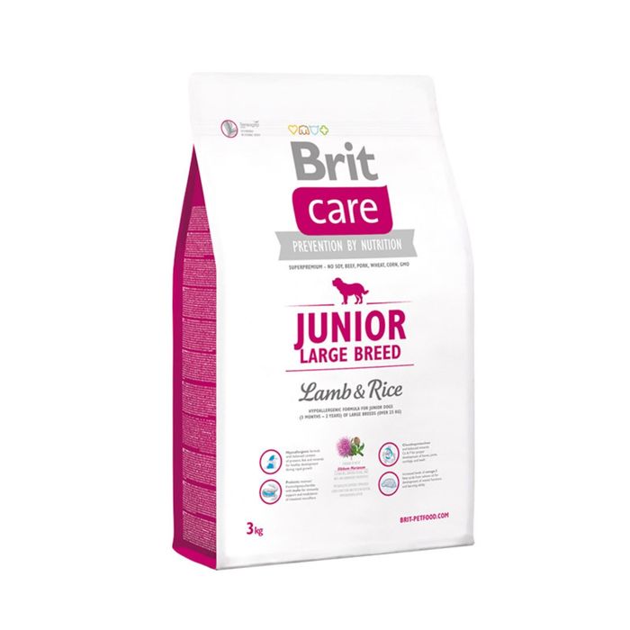 Сухой корм Brit Care Dog junior large для щенков крупных пород, 3 кг