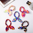 Резинка для волос "Весёлые ушки", в горох, микс (6 шт) - фото 801679356