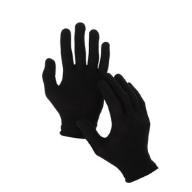 Перчатки нейлоновые, без покрытия, размер 8, чёрные, Greengo