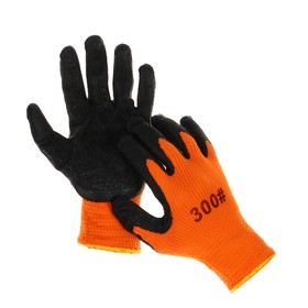 Gloves nylon, latex dipped, insulated, size 10