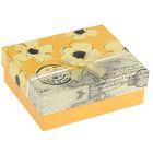 Коробка подарочная "Лето", желтый, 14 х 12 х 5,5 см