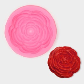 Молд силиконовый «Прекрасная роза», 5,7×5,7 см, цвет МИКС