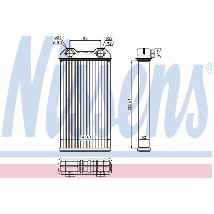 Радиатор печки NISSENS 73331